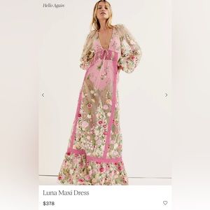 Luna maxi dress for love and lemons